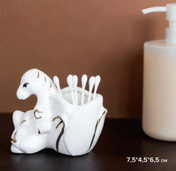 Подставка для ватных палочек Лошадь 8 см / B5448 /уп 144/ Символ года 2026 744510