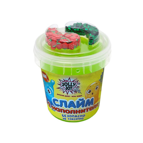 Слайм (лизун) с наполнителями МИКС, 140 г, ассорти 6 видов, JOLLY JOT (ДЖОЛИ ДЖОТ), 665950