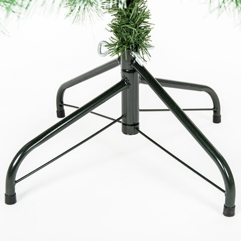 Ель новогодняя искусственная "Velvet Pinewood" 180 см, с инеем и шишками, ПВХ, ЗОЛОТАЯ СКАЗКА, 591704