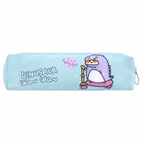 Пенал мягкий ПИФАГОР, 1 отделение, ПВХ, ассорти "Dinos", 20x6х4 см, 273823
