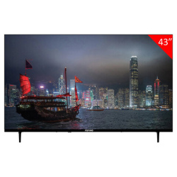Телевизор ASANO 43LF5020T, 43" (108 см), 1920x1080, FHD, 16:9, Салют ТВ, Wi-Fi, безрамочный, черный