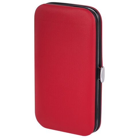 Универсальный набор для маникюра и педикюра 9 в 1 в футляре, MINI, красный, WBZ, 609493