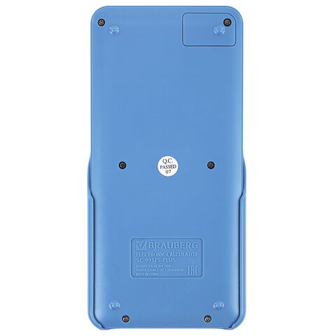 Калькулятор инженерный BRAUBERG SC-991ES-PLUS-BU (164х80 мм), 552 функции, 10+2 разряда, ГОЛУБОЙ, 272653
