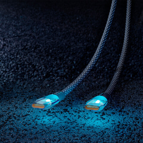 Кабель Type-C - Type-C, 1 м, 3 А, SMARTBUY, для быстрой зарядки и передачи данных, черный, FCTRANSP-BLACK