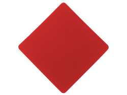 Патч «Ромб», soft-touch, Цвет красный