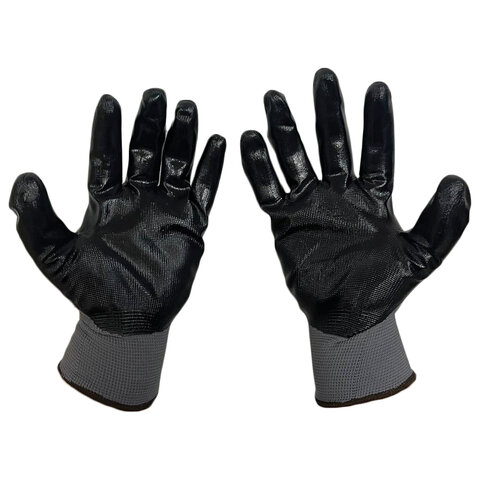 Перчатки нейлоновые SCAFFA Старт, нитриловое покрытие (облив), р. 9, L, шк 1030, 00-01018559