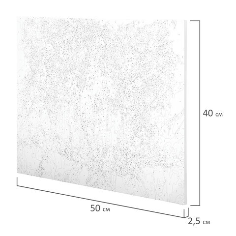 Картина по номерам 40х50 см ОСТРОВ СОКРОВИЩ "Натюрморт с сиренью и черешней" на подрамнике, акрил, кисти, 662912