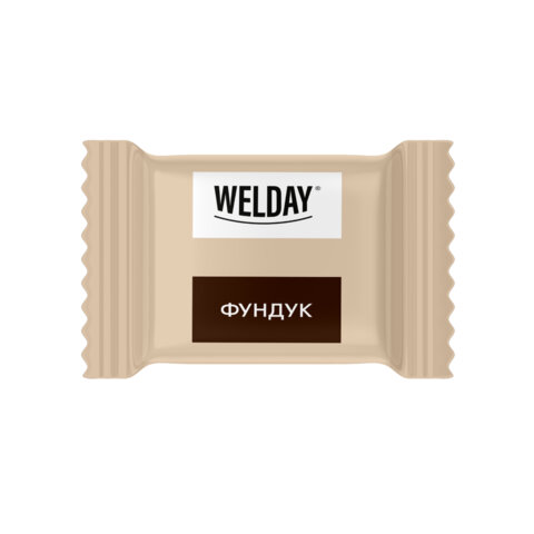 Шоколад порционный WELDAY (ВЭЛДЭЙ) Ассорти 6 вкусов, 810 г (54 плитки по 15 г), пакет, 622409