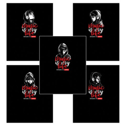 Тетрадь А5 48 л. HATBER скоба, клетка, выборочный лак, "Music is my life" (микс в спайке), 091471, 48Т5вмВ1