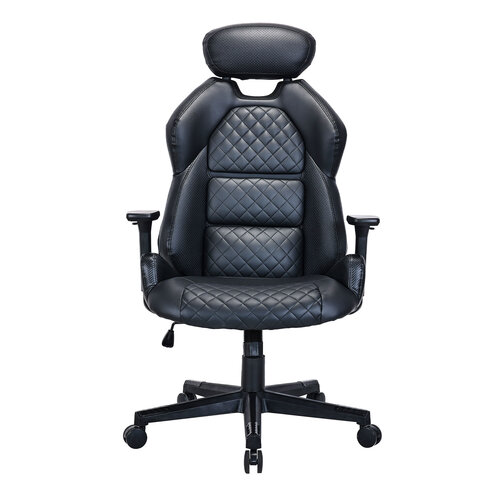 Кресло BRABIX PREMIUM "Tokyo EX-595", регулируемый подголовник, рециклированная кожа, черное, 532975