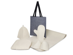 Банный набор с парео «Healing», женский, Цвет белый