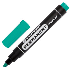 Маркер перманентный CENTROPEN 8566, ЗЕЛЕНЫЙ, круглый наконечник, 2,5 мм, 585660110