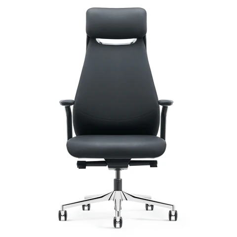 Кресло HAWASAN PREMIUM EX-830 X-ONE, синхромеханизм, алюминий, экокожа, черное, 533239