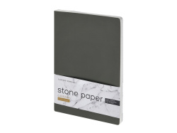Тетрадь с каменной бумагой А5 «Carrara», Цвет серый