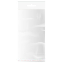 Пакеты БОПП с европодвесом, клеевым клапаном КОМПЛЕКТ 100 штук 10 х 16 + 3 + 4 см белая подложка, BRAUBERG, 700416