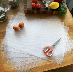 Коврик для холодильника, полок, ящиков 6 шт. / Набор силиконовых противоскользящих ковриков 45х30 см. 