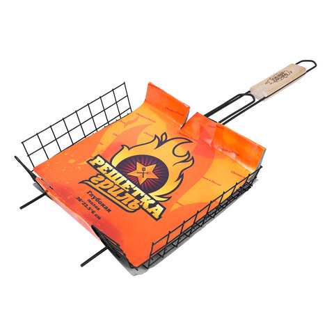 Решетка-гриль ГЛУБОКАЯ универсальная, размер 260х235 мм, глубина 60 мм, оксидированное покрытие, 101405, 701744