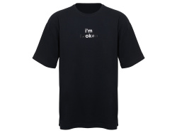 Футболка оверсайз «Vienna» унисекс с нанесением Трафарет Скульптура 2 цвета, размер S, Размер S, Цвет черный