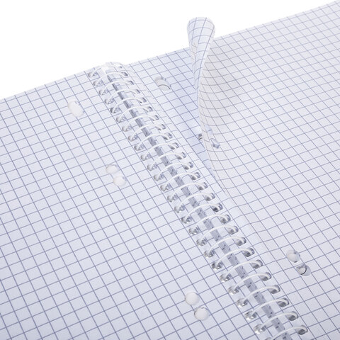 Тетрадь А5 120л. HATBER спираль, клетка, Soft-touch ламинация, 3 разделителя, Floral,, 120Тр5лВ1сп_357