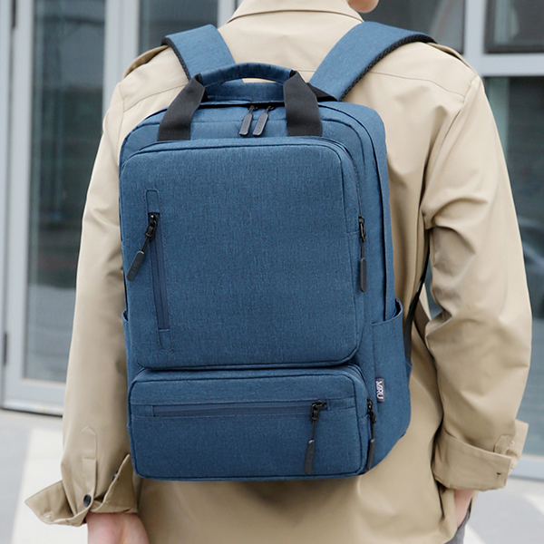 Рюкзак для ноутбука 15.6" Efektion  MBP-1058, темно-синий / Двойная ручка для переноски