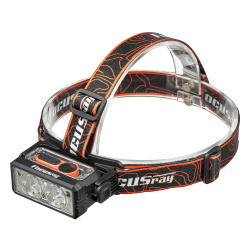 Фонарь налобный FOCUSray 1326 акку 18650 1200мАН 200 люмен ,цифровой дисплей,сенсор,USB кабель 1/180, шт