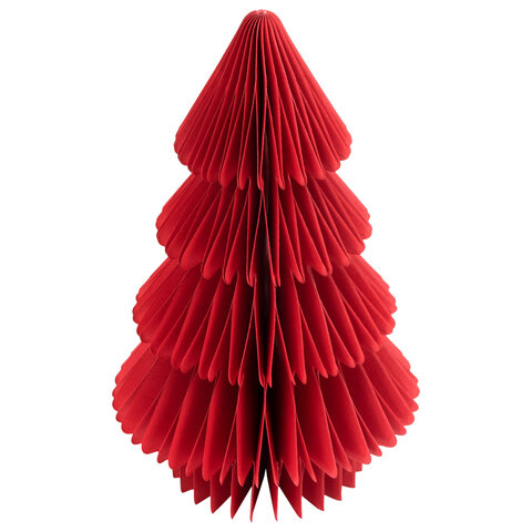 Украшение новогоднее интерьерное из бумаги, "Елочка", 20 см, бордовый цвет, ЗОЛОТАЯ СКАЗКА, 592601