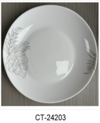 Тарелка глубокая суповая 630 мл 155 мм Дэй/ FLMLTW60 (24203) /уп 48/ Листья графика 744007