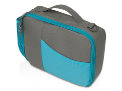 Изотермическая сумка-холодильник «Breeze New» для ланч-бокса, Цвет серый/голубой