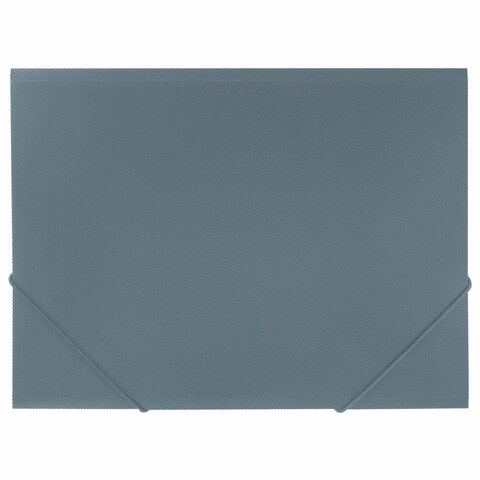 Папка на резинках А4 BRAUBERG PIXEL, серая, до 300 листов, 0,5 мм, 273041