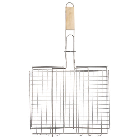 Решетка-гриль ГЛУБОКАЯ универсальная, размер 320х260 мм, глубина 50 мм, никелированное покрытие, РГК3НЭ