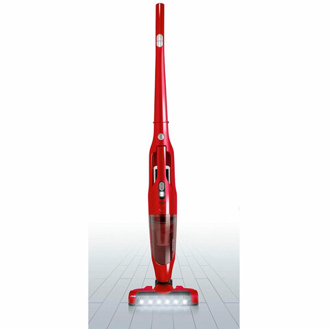 Пылесос вертикальный беспроводной GORENJE SVC252GFR 2 в 1, мощность 161 Вт, контейнер 0,5 л, красный