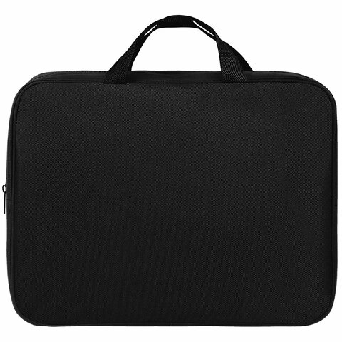 Папка на молнии с ручками А4, мешок для обуви 42х33 см, пенал 20х10 см, черный, НАБОР BRAUBERG, 273288