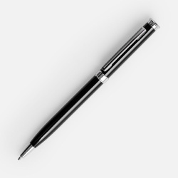 Ручка шариковая Finn Chrome, черная, 13,8х0,9 см