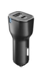 АЗУ 20W, Type-C +USB, PD, QC, black, OLMIO