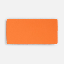 Лейбл Listra Soft Touch, XS, оранжевый, 2х4 см