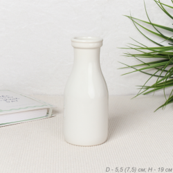 Сливочник 18 см белый / FLM-56 /уп 32/без индивидуальной упаковки