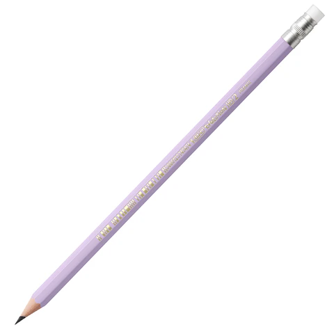 Карандаш чернографитный BIC, 1 шт., "Evolution Pastel", HB, с ластиком, корпус ассорти, 518306