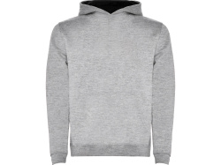 Толстовка с капюшоном «Urban» детская, Размер 11-12, Цвет серый меланж/черный