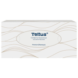 Салфетки косметические 100 штук в картонном боксе, 2-слойные, Tellus/TORK Premium (Система F1), 120380