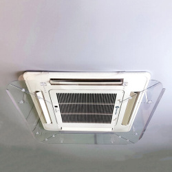 Экран для кондиционера потолочного размером от 950х950 до 1050х1050 мм, ПЭТ, прозрачный, 10000061