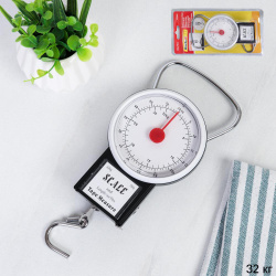 Весы безмен 32 кг круглые / 32KG /уп 100/
