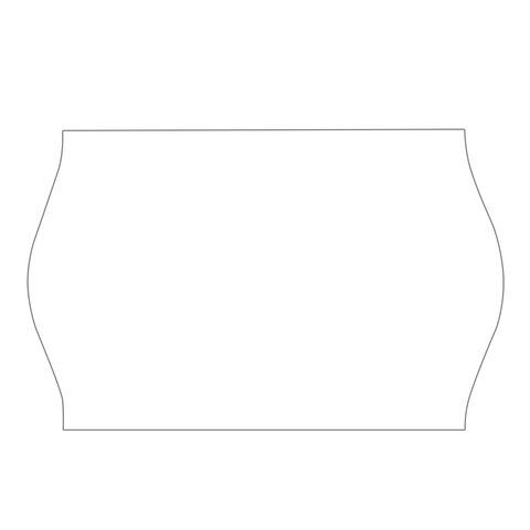 Этикет-лента 26х12 мм, волна, белая, комплект 5 рулонов по 800 шт., BRAUBERG, 123576