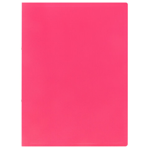 Папка на 2 кольцах А4 BRAUBERG PIXEL, 25 мм, маджента, до 170 листов, 0,5 мм, 273036