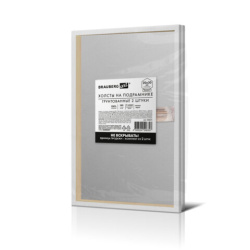 Холсты на подрамнике, набор 2 штуки, BRAUBERG ART BASIC, 20х30 см, 280 г/м2, хлопок, грунт, 192671