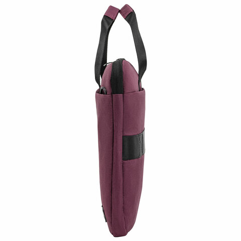 Сумка портфель HEIKKI PERSPECTIVE (ХЕЙКИ) с отделением для ноутбука 15,6", бордовая, 28х39х3 см, 272596