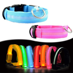 Светящийся ошейник для собак (3 режима) Glowing Dog Collar Черный