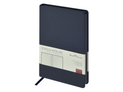 Ежедневник А5 «Megapolis Color New» soft-touch, Размер А5, Цвет синий нэйви