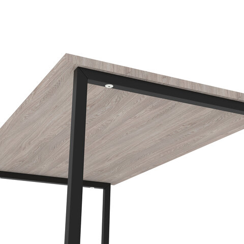 Стол BRABIX "SMART CD-020", 900х500х770 мм, ЛОФТ, металл/ЛДСП ясень шимо светлый, каркас черный, 641949