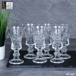 Рюмка 6 штук 45 мл / DRD-15/уп 24/*Орнамент