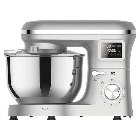 Миксер планетарный BQ (БИ-КЬЮ) MX640, 1600Вт, 6 скоростей, 3 насадки, металлическая ч, 86194435